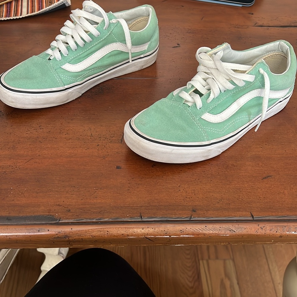 Mint Green Size 8.5 Women’s Vans - Picture 4 of 7